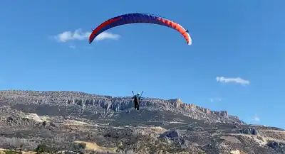 Alman Yamaç Paraşüt Okulu sporcuları yeniden Ermenek’te