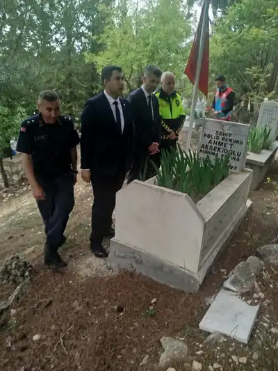 Ermenek'te Bayram Öncesi Şehit Kabirleri Ziyaret Edildi