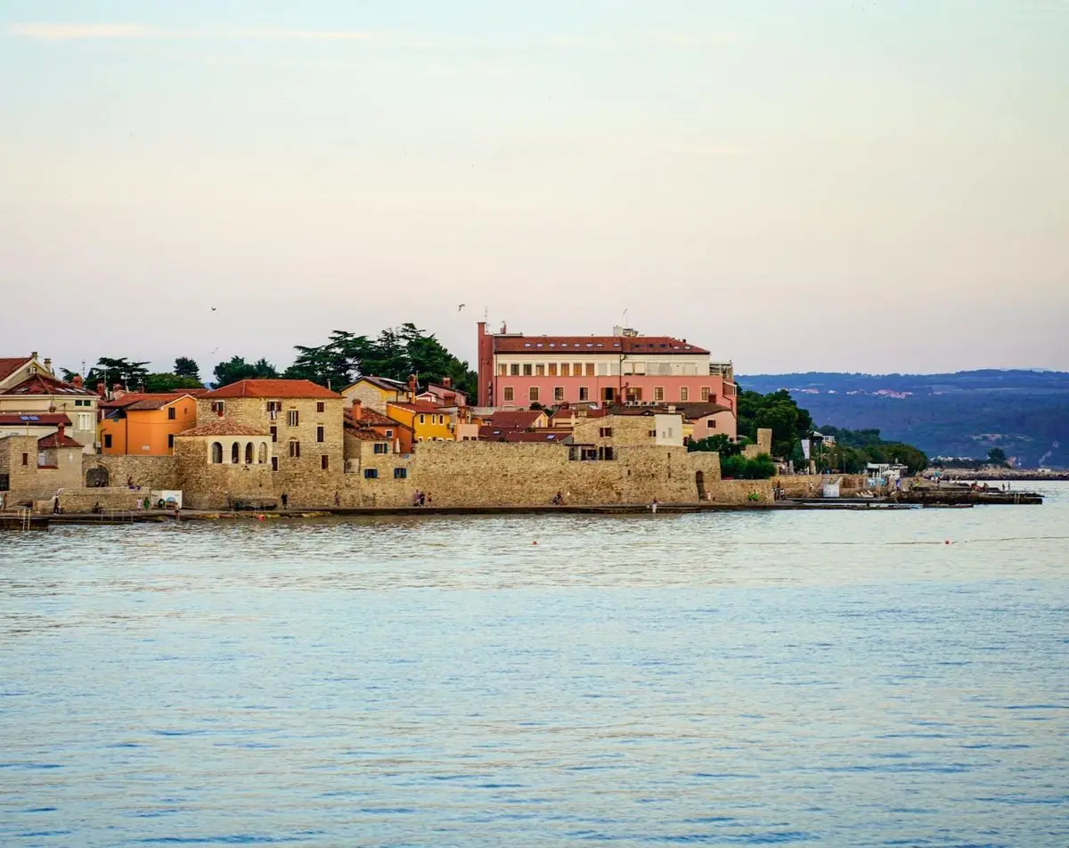 Charming coastal town of Novigrad with historic architecture overlooking the Adriatic Sea.