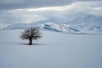 Ermenek'e Yağan Kar Güzel Görüntülere Neden Oldu