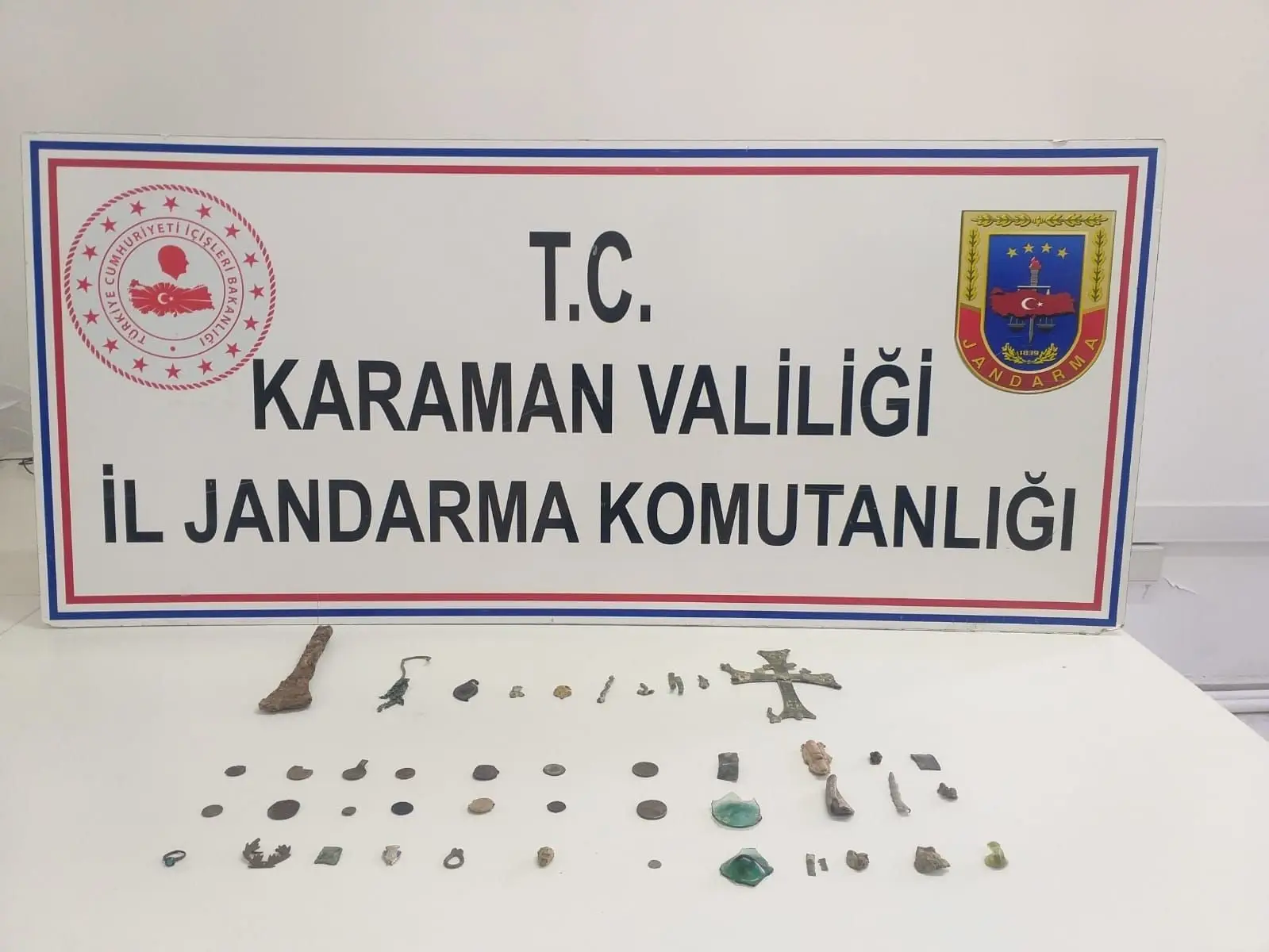 Ermenek İlçe Jandarma Komutanlığı'nın tarihi eser operasyonu!