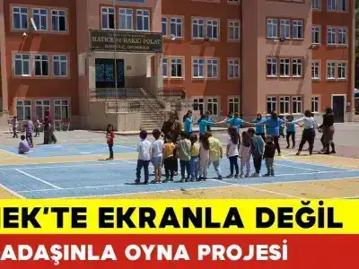 Ermenek’te ‘Ekranla Değil Arkadaşınla Oyna’ projesi