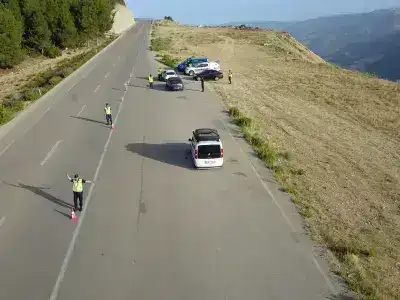 Ermenek'te Jandarmadan Bayram Öncesi Dronlu Denetim