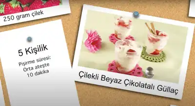 Çilekli Beyaz Çikolatalı Güllaç Tarifi: Ramazan Sofralarınıza Özel Nefis ve Şık Bir Tatlı!