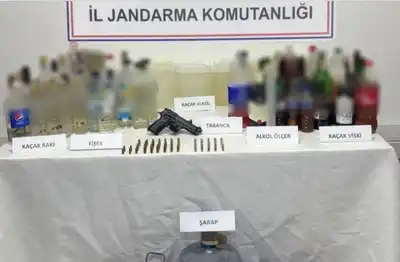 Ermenek’te Kaçak İçki Satanlara Operasyon