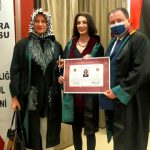 Melike Banuhan Etci yemin ederek avukatlık ruhsatını aldı