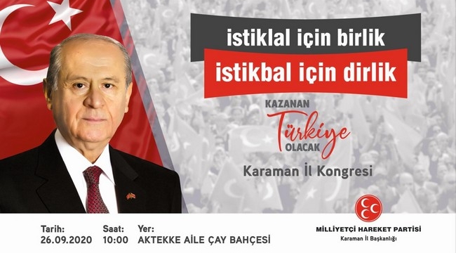 MHP  Karaman  İl kongresinin tarihi belli oldu